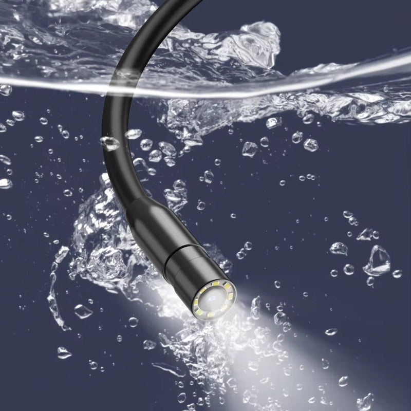 Industrial Endoscope Camera with HD Screen and Waterproof Inspection Probe