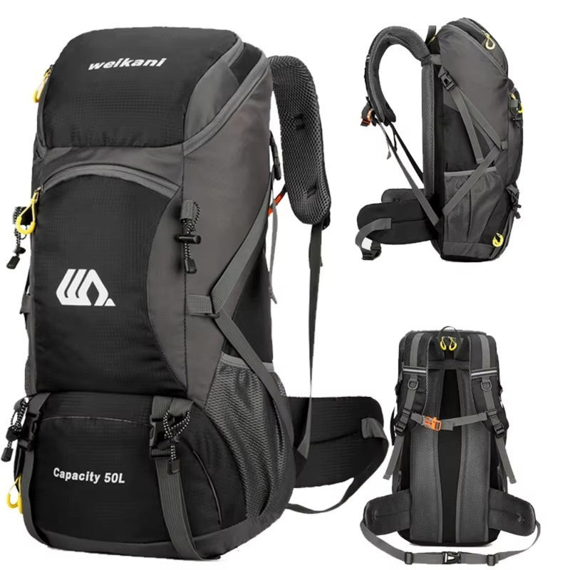 50L Travel Backpack Waterproof Hiking Camping Rucksack for Outdoor Sports