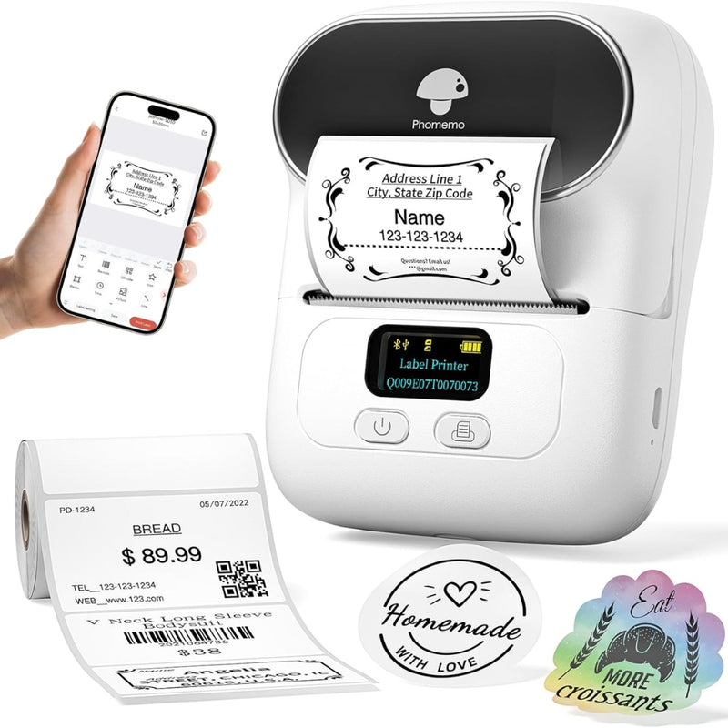 Self-adhesive Smart Thermal Label Printer Wireless Sticker Printer