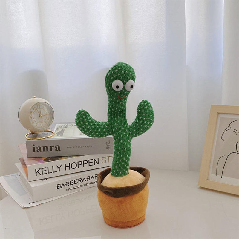 Rechargeable Dancer Cactus Glowing Dancing Electronic Plush Toy