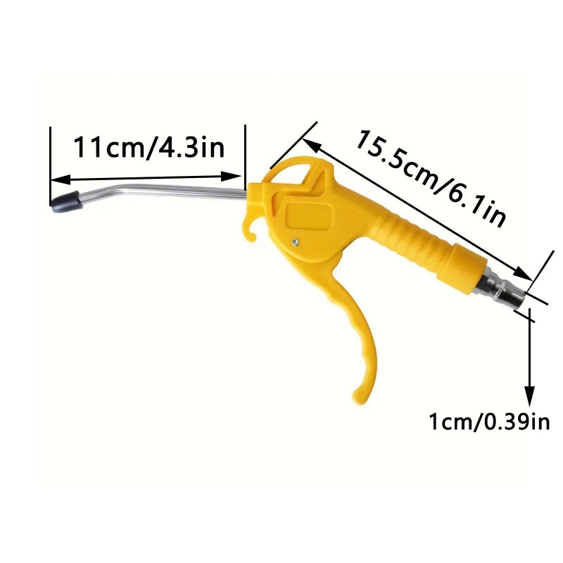 High Flow Air Blower Gun for Compressor with Angled Bent Nozzle