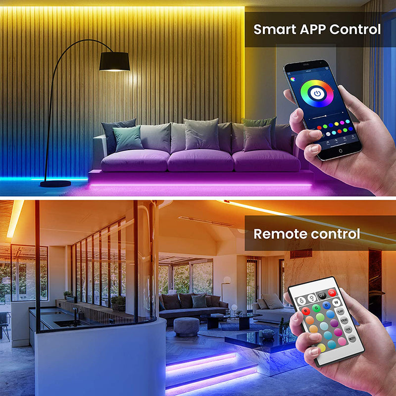 Tape Bluetooth USB LED Strip Light Flexible RGB Self-adhesive TV Desktop Diode