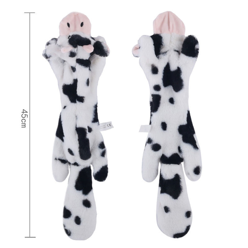 Stuffingless Plush Squeaky Dog Chew Toy Pet Squeak Toy