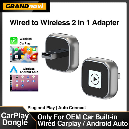 Wireless CarPlay/Android Auto Adapter - Plug and Play