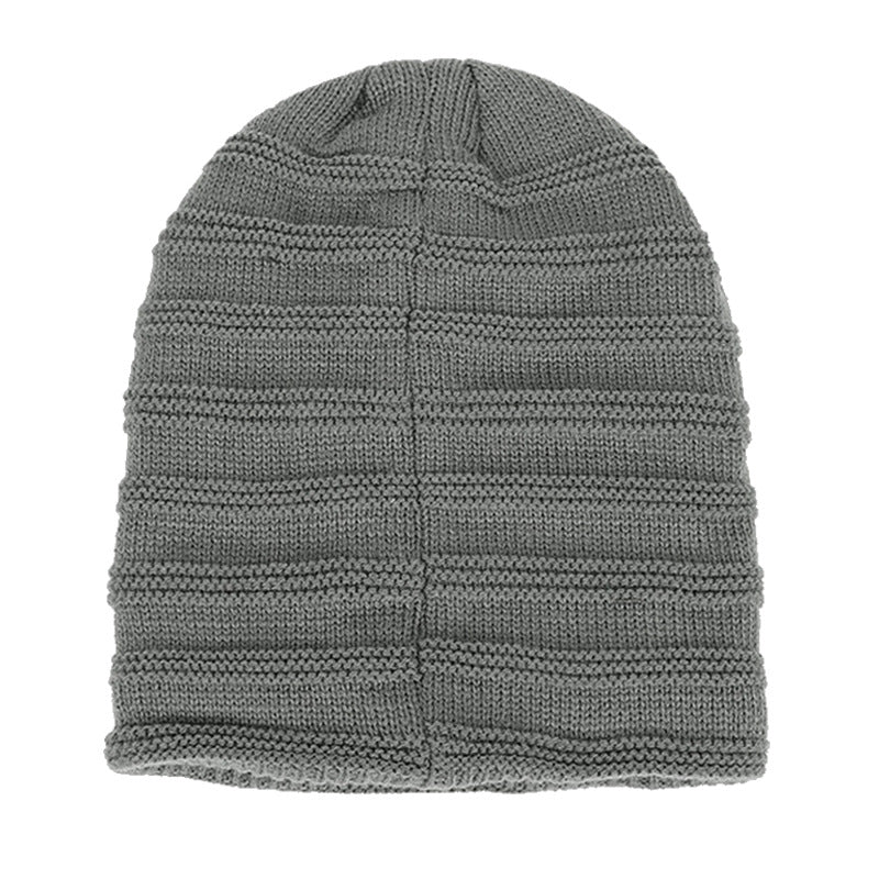 Unisex Fur Lined Beanie Hat Keep Warm Winter Hat