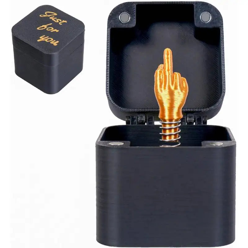 Christmas Gag Gift Middle Finger in A Box