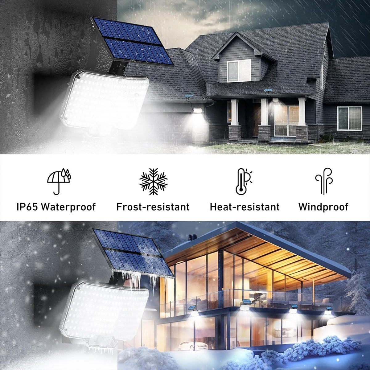 234LED Motion Sensor Outdoor Waterproof Security Solar Lights