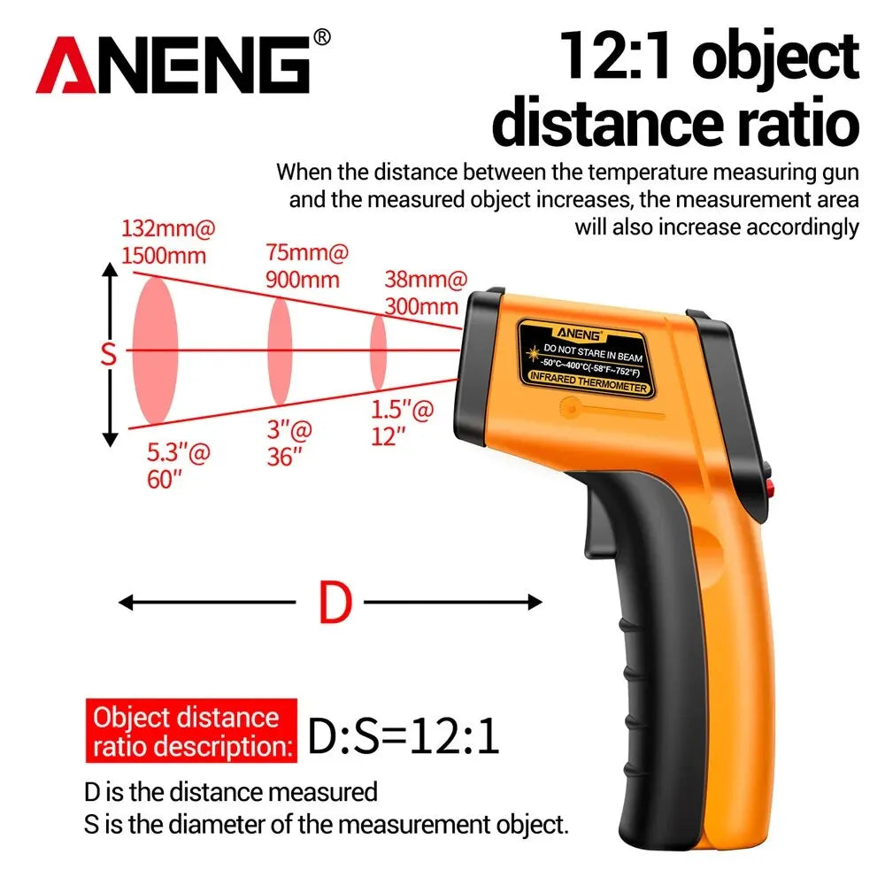 Highly Sensitive Non-contact Temperature Measuring Gun Hygrometer