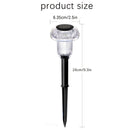 4Pcs Solar Pathway Lights Outdoor Vibrant LED Mushroom Garden Stake Lighting