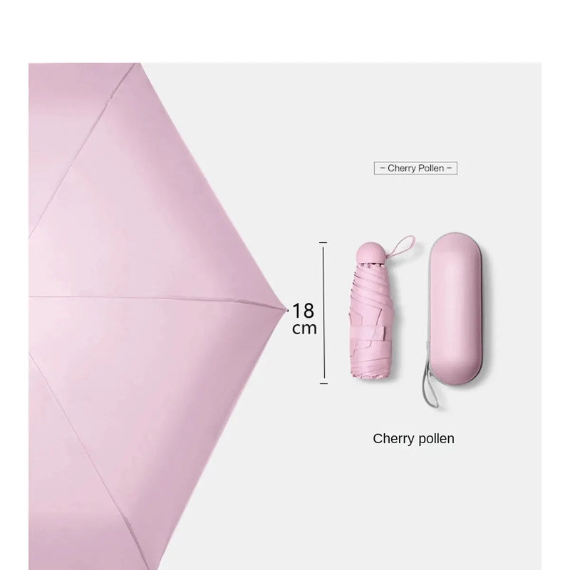 Portable Mini Sunshade Sunscreen Rain Umbrella