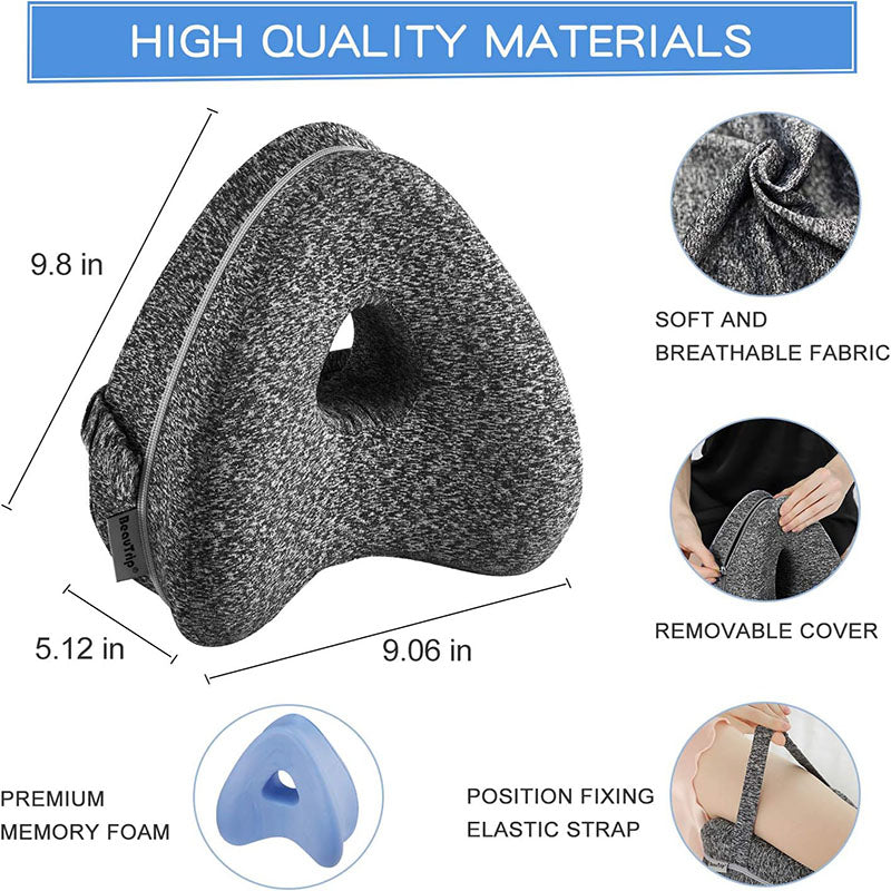 Removable And Washable Ergonomic Leg Support Pillow
