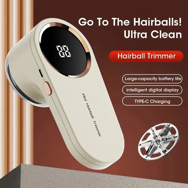 USB Rechargeable Fuzz Fabric Shaver Sweater Lint Remover