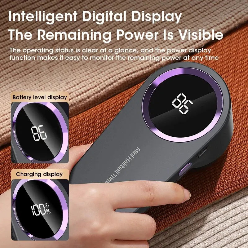 USB Rechargeable Fuzz Fabric Shaver Sweater Lint Remover