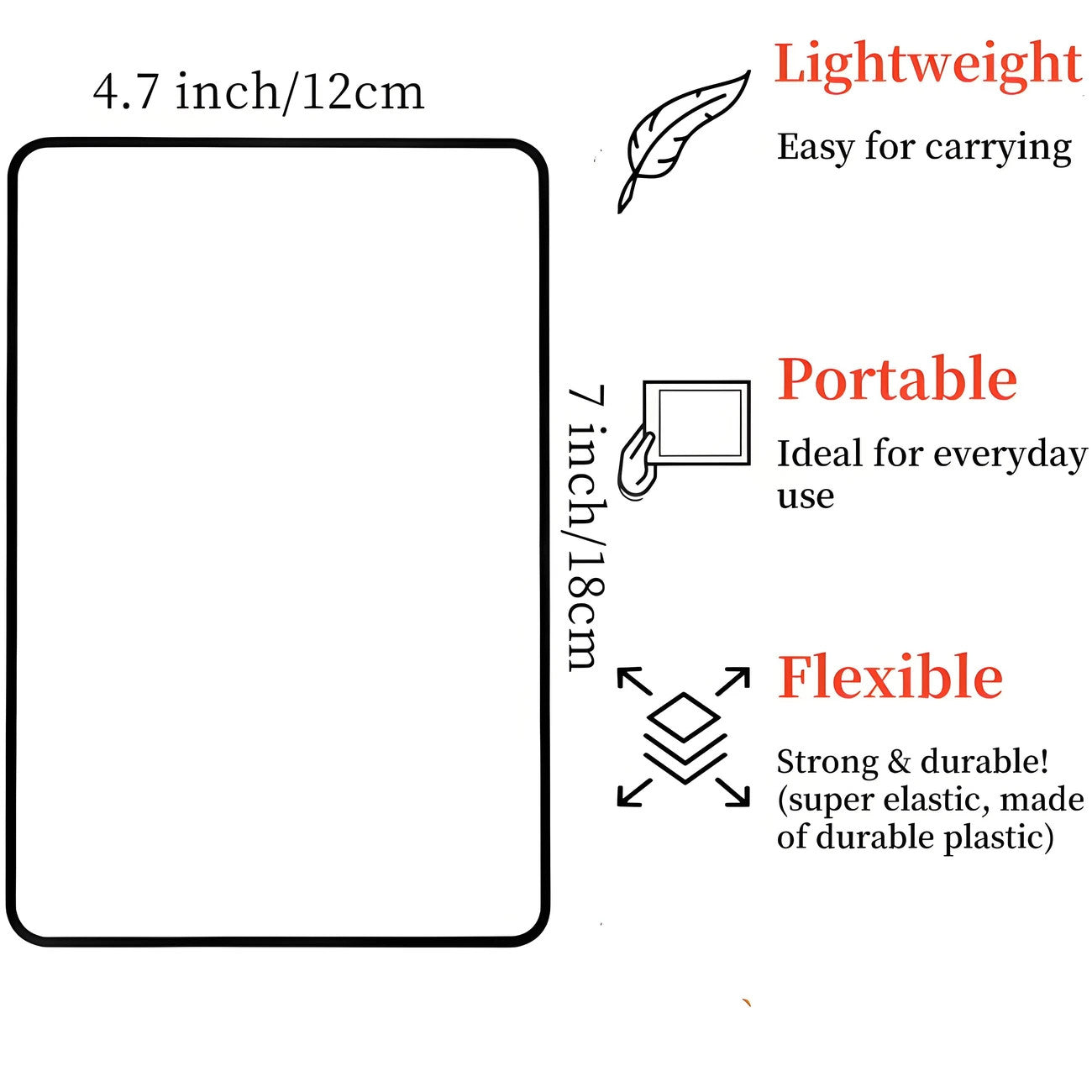 Full Page Large Sheet Magnifier Glass Reading Aid