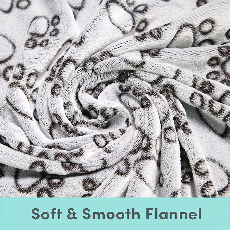 Soft Fluffy Cute Cartoon Pattern Pet Blanket