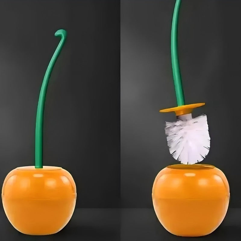 Creative Lovely Cherry Shape Lavatory Toilet Brush Set