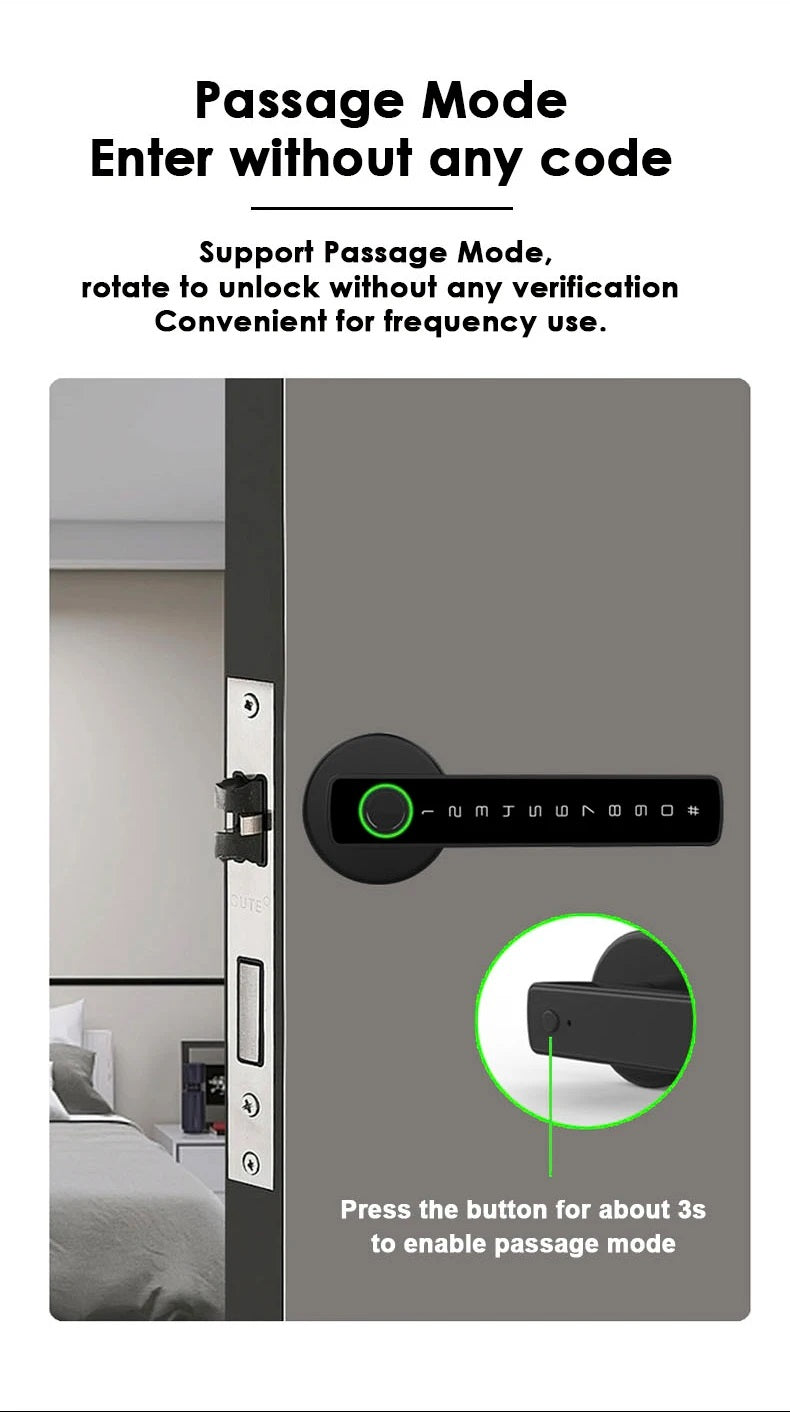 Bluetooth Smart Fingerprint Door Lock