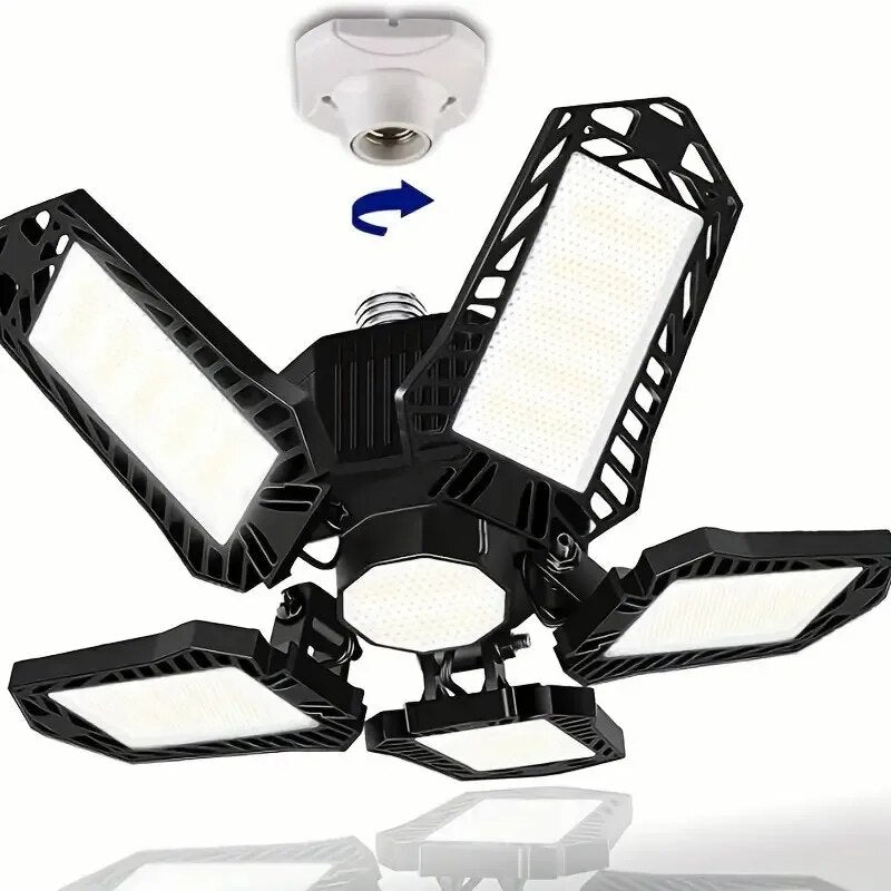 Super Bright Garage Lighting LED Shop Light With Adjustable Panels