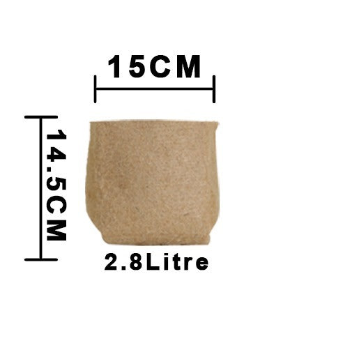 Outdoor Eco Friendly Jute Plant Pots (2.8 Liters)